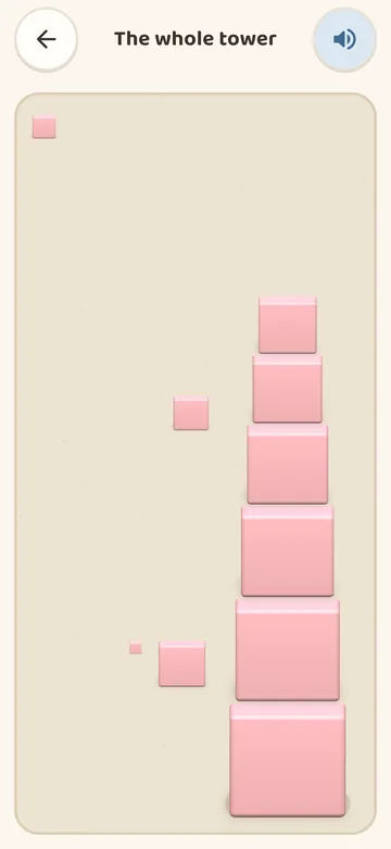 Refine the senses with the pink tower